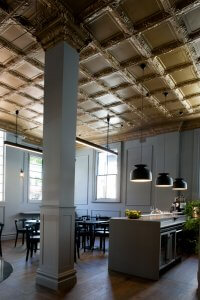 Image of Mrs Banks Boutique Hotel Lobby cafe, heritage re-development project managed by McNally Management Photo by Magdalena Photography